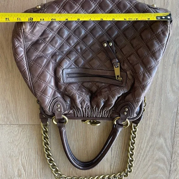 Marc Jacobs Brown Quilted Stam Bag